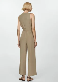 MANGO Sukienki I Kombinezony*Kombinezon z lyocellu z paskiem