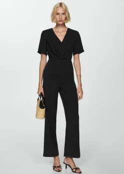 MANGO Sukienki I Kombinezony*Kombinezon z modalu z węzłem