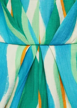 MANGO Sukienki I Kombinezony*Kombinezon z nadrukiem, drapowaniem i wycięciami