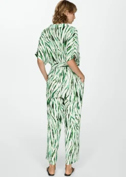 MANGO Sukienki I Kombinezony*Kombinezon z nadrukiem i kokardą