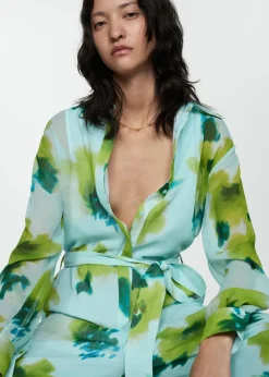 MANGO Sukienki I Kombinezony*Kombinezon z nadrukiem i kokardą