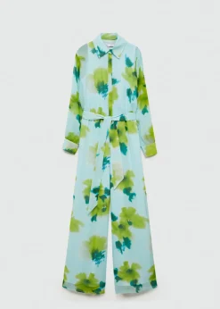 MANGO Sukienki I Kombinezony*Kombinezon z nadrukiem i kokardą