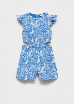 Dzieci MANGO Sukienki I Kombinezony*Kombinezon z nadrukiem i wycięciami