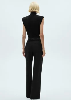 MANGO Sukienki I Kombinezony*Kombinezon z poduszkami na ramionach i paskiem