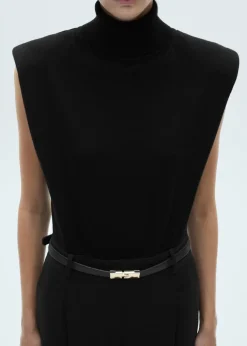 MANGO Sukienki I Kombinezony*Kombinezon z poduszkami na ramionach i paskiem