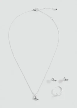 Dzieci MANGO Biżuteria*Komplet naszyjnik, pierścionek i kolczyki