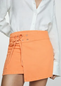 MANGO Spódnice*Kopertowa minispódniczka dżinsowa