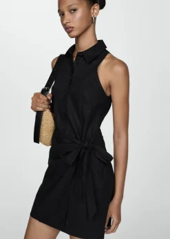 MANGO Sukienki I Kombinezony*Kopertowa sukienka koszulowa