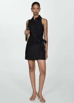 MANGO Sukienki I Kombinezony*Kopertowa sukienka koszulowa