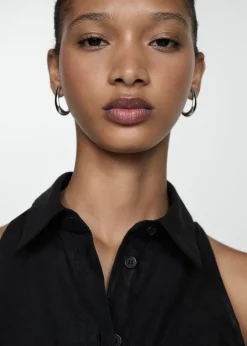 MANGO Sukienki I Kombinezony*Kopertowa sukienka koszulowa