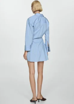 MANGO Sukienki I Kombinezony*Kopertowa sukienka koszulowa w paski