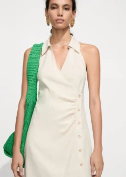 MANGO Sukienki I Kombinezony*Kopertowa sukienka koszulowa