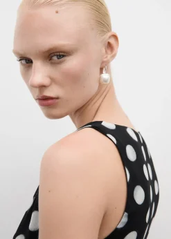 MANGO Sukienki I Kombinezony*Kopertowa sukienka w groszki