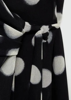 MANGO Sukienki I Kombinezony*Kopertowa sukienka w groszki