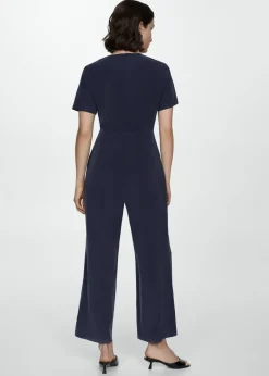 MANGO Sukienki I Kombinezony*Kopertowy kombinezon z wiązaniem