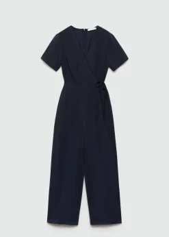 MANGO Sukienki I Kombinezony*Kopertowy kombinezon z wiązaniem