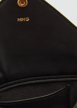 MANGO Galanteria Skórzana|Akcesoria Skórzane*Kopertówka na łańcuszku ze skóry z włosiem w lamparcie cętki