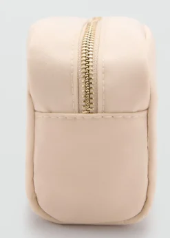 MANGO Galanteria Skórzana*Kosmetyczka na zamek z logo