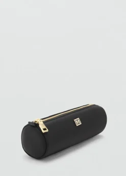 MANGO Galanteria Skórzana|Więcej Akcesoriów*Kosmetyczka na zamek z logo