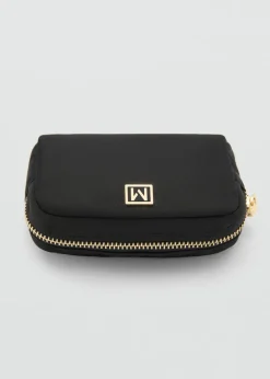 MANGO Galanteria Skórzana*Kosmetyczka z nylonu na zamek