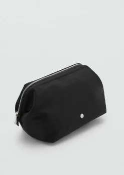 MANGO Galanteria Skórzana*Kosmetyczka z nylonu na zamek