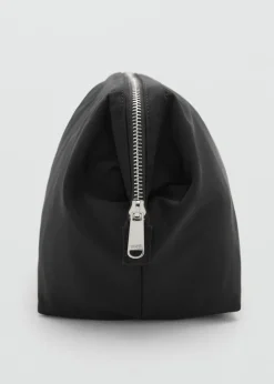 MANGO Galanteria Skórzana*Kosmetyczka z nylonu na zamek