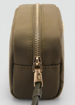 MANGO Galanteria Skórzana*Kosmetyczka z nylonu na zamek