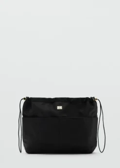 MANGO Galanteria Skórzana*Kosmetyczka z nylonu z kieszeniami