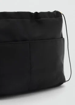 MANGO Galanteria Skórzana*Kosmetyczka z nylonu z kieszeniami