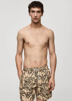 MANGO Więcej Akcesoriów*Kostium kąpielowy kwiatowy wzór