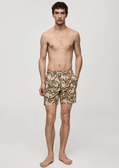 MANGO Więcej Akcesoriów*Kostium kąpielowy kwiatowy wzór