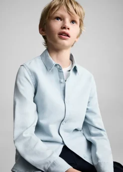 Dzieci MANGO Koszule*Koszula dżinsowa slim fit