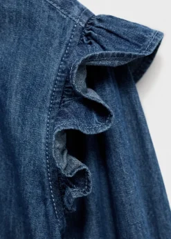 Dzieci MANGO Koszule I Bluzki*Koszula dżinsowa z falbankami