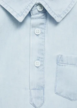 Dzieci MANGO Koszule*Koszula dżinsowa z kieszenią