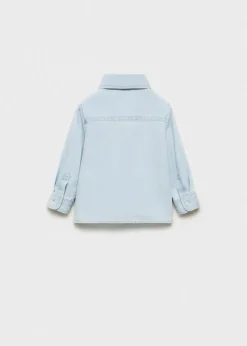 Dzieci MANGO Koszule*Koszula dżinsowa z kieszenią