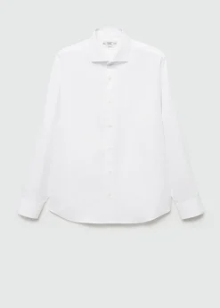 MANGO Koszule*Koszula garniturowa regular fit z teksturą