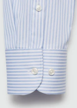 MANGO Koszule|Koszule*Koszula garniturowa regular fit z bawełny w paski