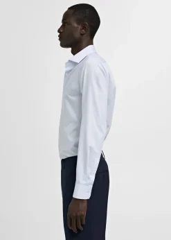 MANGO Koszule*Koszula garniturowa slim fit z diagonalu w prążki