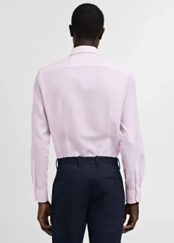 MANGO Koszule|Koszule*Koszula garniturowa slim fit z diagonalu w mikropaski