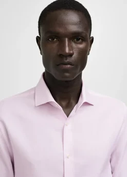 MANGO Koszule|Koszule*Koszula garniturowa slim fit z diagonalu w mikropaski