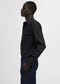 MANGO Koszule|Koszule*Koszula garniturowa slim fit z bawełnianej popeliny