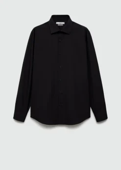 MANGO Koszule|Koszule*Koszula garniturowa slim fit z bawełnianej popeliny