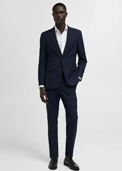 MANGO Koszule|Koszule*Koszula garniturowa slim fit z bawełny z teksturą