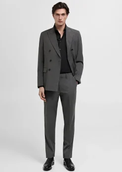 MANGO Koszule|Koszule*Koszula garniturowa slim fit z bawełny