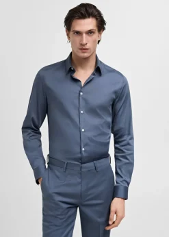 MANGO Koszule|Koszule*Koszula garniturowa slim fit z bawełny