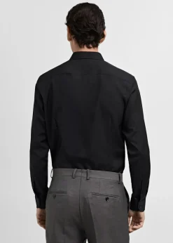 MANGO Koszule|Koszule*Koszula garniturowa slim fit z bawełnianej popeliny