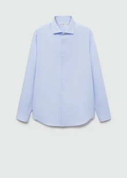 MANGO Koszule|Koszule*Koszula garniturowa slim fit z diagonalu z drobnym wzorem