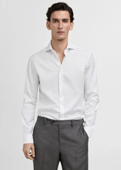 MANGO Koszule|Koszule*Koszula garniturowa slim fit z bawełny