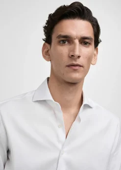 MANGO Koszule|Koszule*Koszula garniturowa slim fit z bawełny