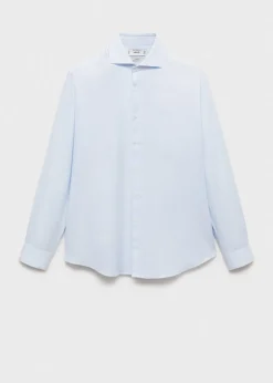 MANGO Koszule|Koszule*Koszula garniturowa slim fit z diagonalu z drobnym wzorem